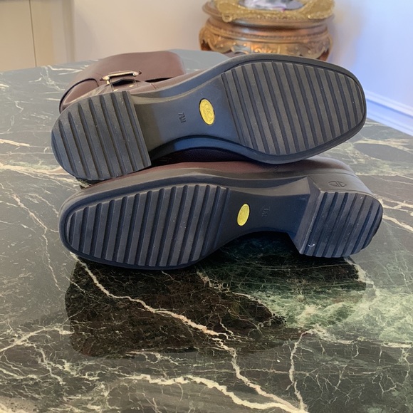 Circa Joan David Brown Leather Boots Size 7 1/2 - Picture 4 of 7